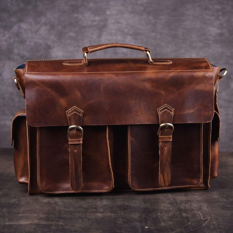 Attache-case Homme Cuir 14 Pouces 15.6