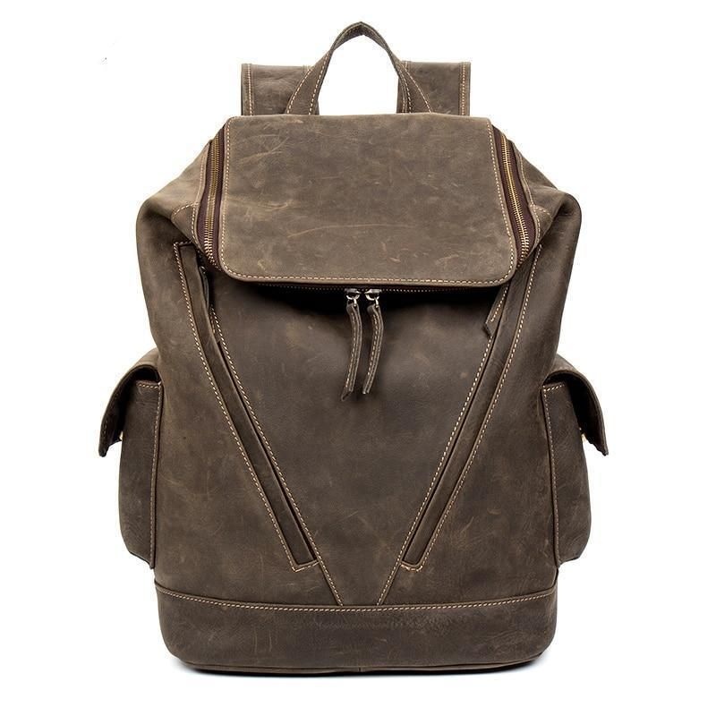 Grand Sac À Dos Cuir Vintage Pour Homme