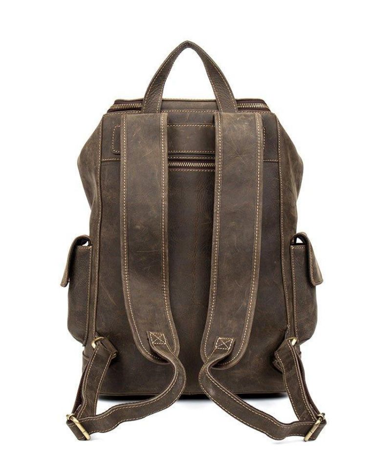 Grand Sac À Dos Cuir Vintage Pour Homme