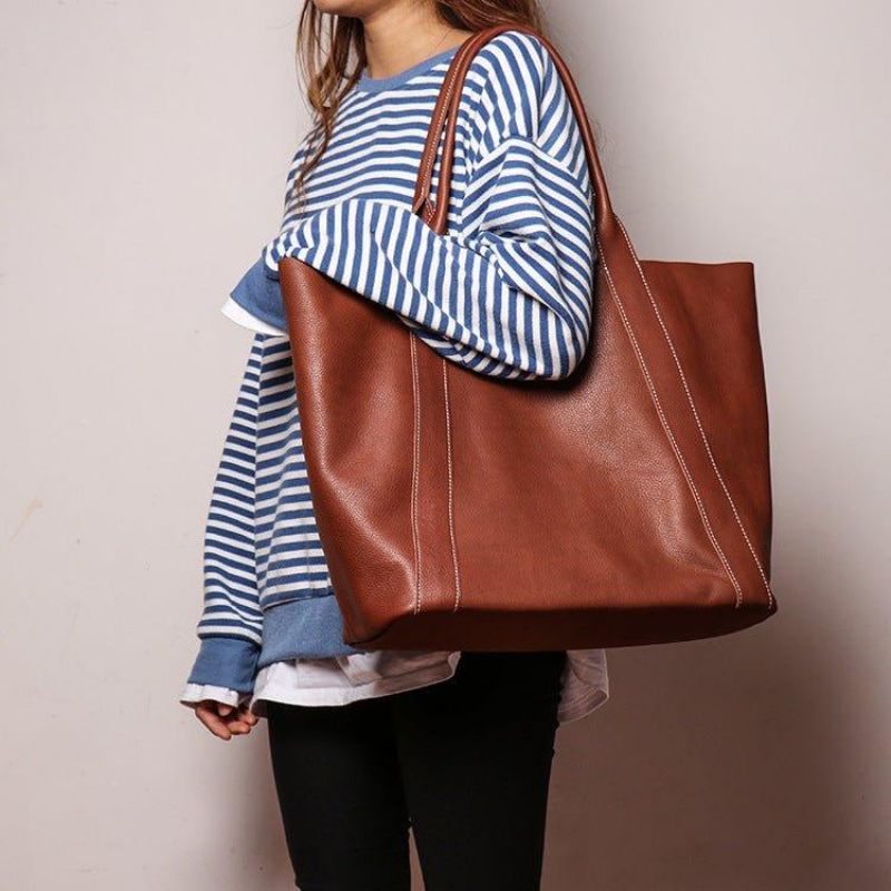 Grands Sacs Fourre-tout Cuir Souple Pour Femme