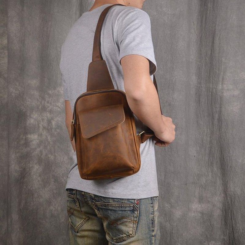 Petit Sac Bandoulière Pour Homme Cuir