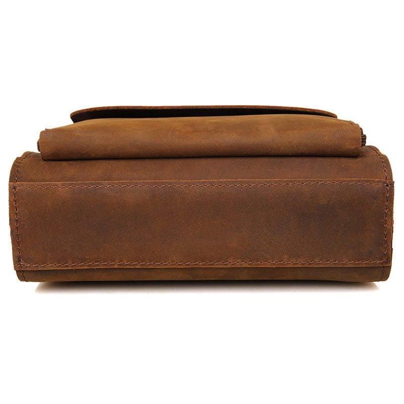 Petit Sac Messager Cuir À Bandoulière Pour Homme