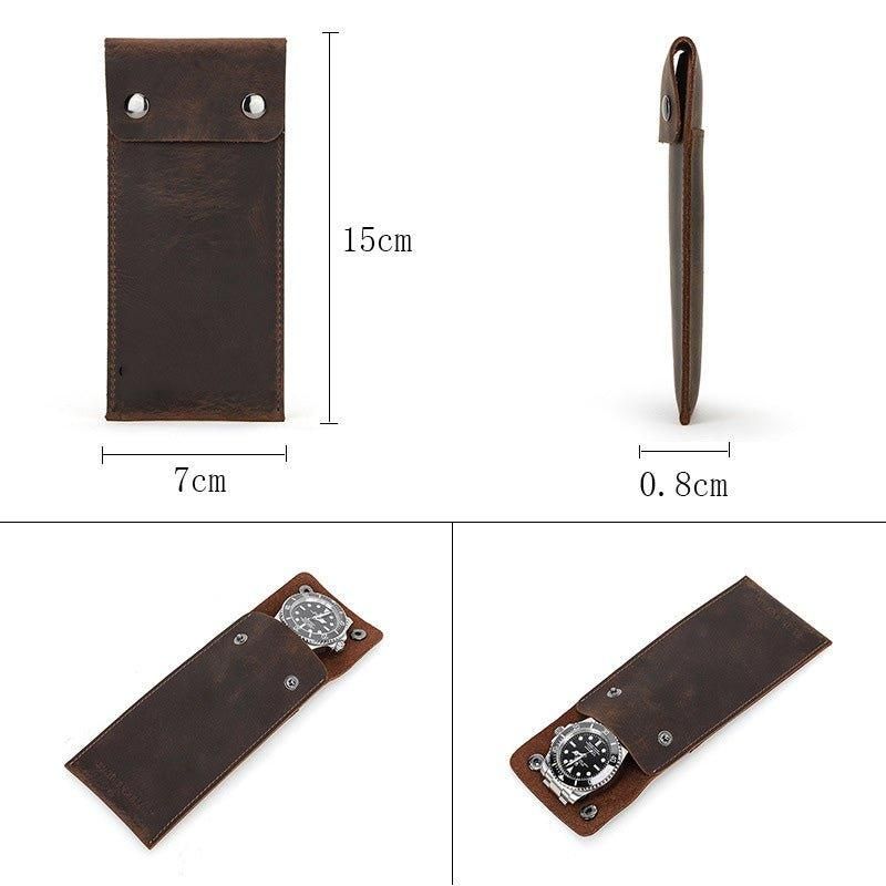 Pochette Cuir Pour Montre Unique Hommes