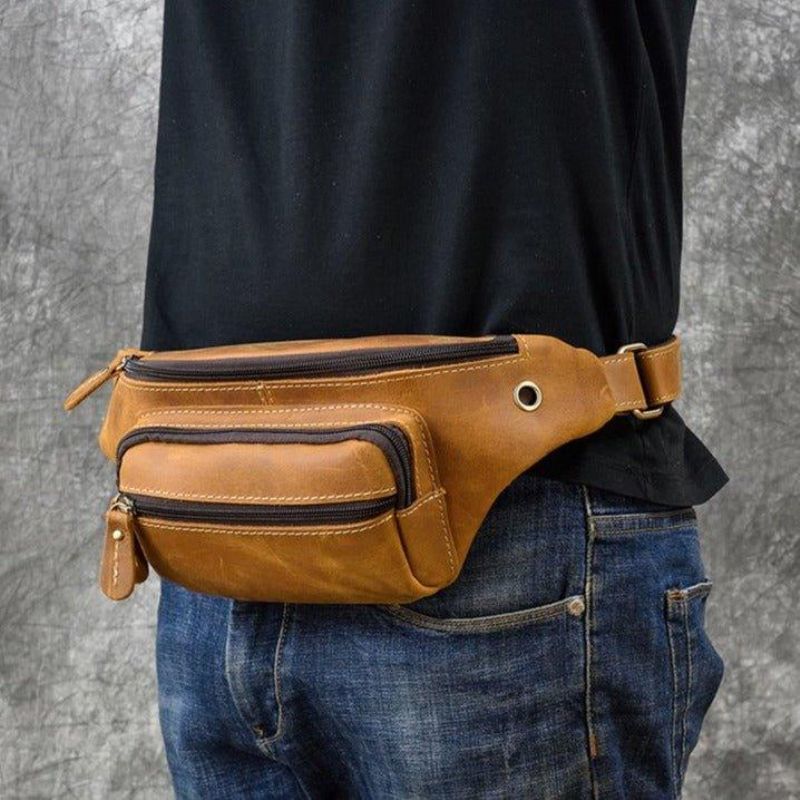 Sac Banane Cuir Pour Hommes