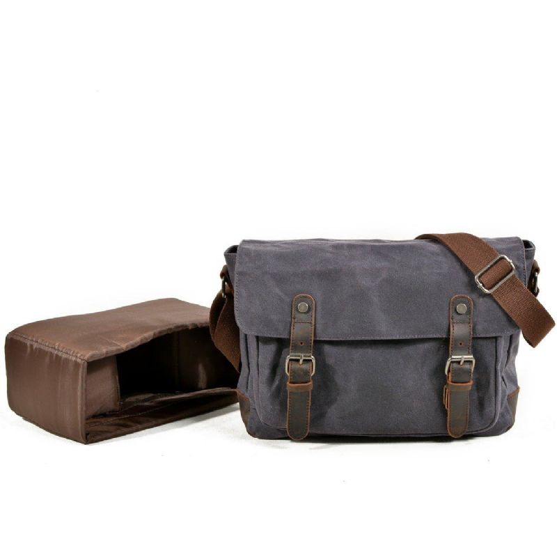 Sac Bandoulière Pour Appareil Photo Hommes Wateroof Canvas