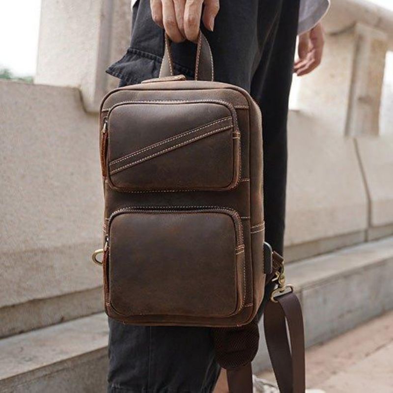 Sac À Bandoulière Cuir Pour Hommes