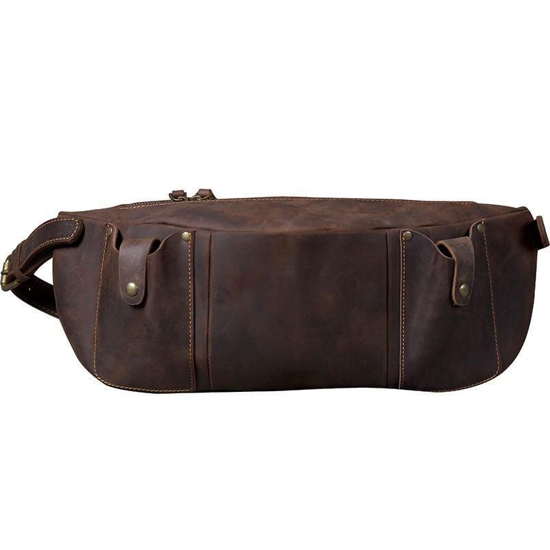 Sac Bandoulière Cuir Pour Hommes Avec Ceinture Réglable