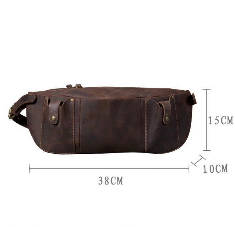 Sac Bandoulière Cuir Pour Hommes Avec Ceinture Réglable