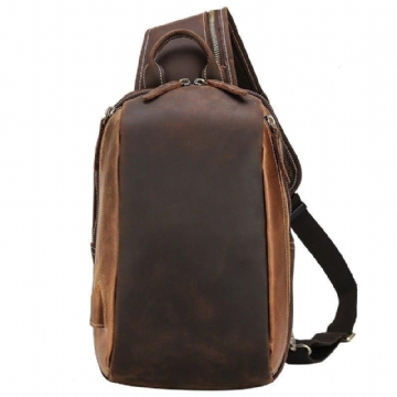 Sac Bandoulière Cuir Pour Hommes Marron