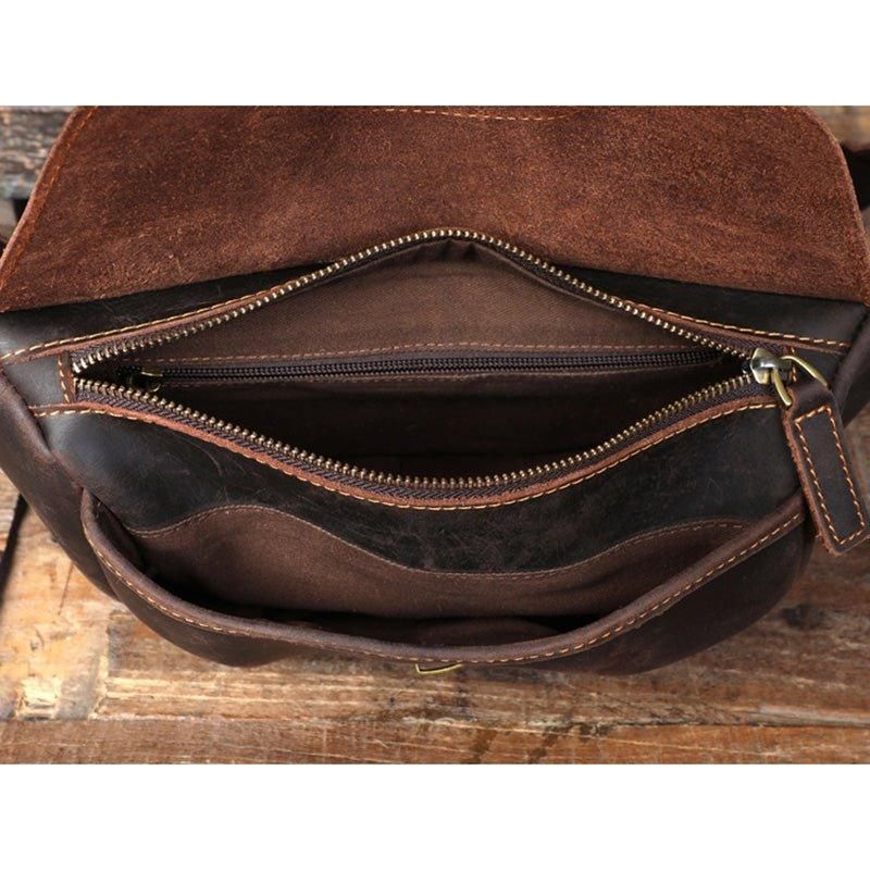 Sac Bandoulière Cuir Véritable Pour Homme