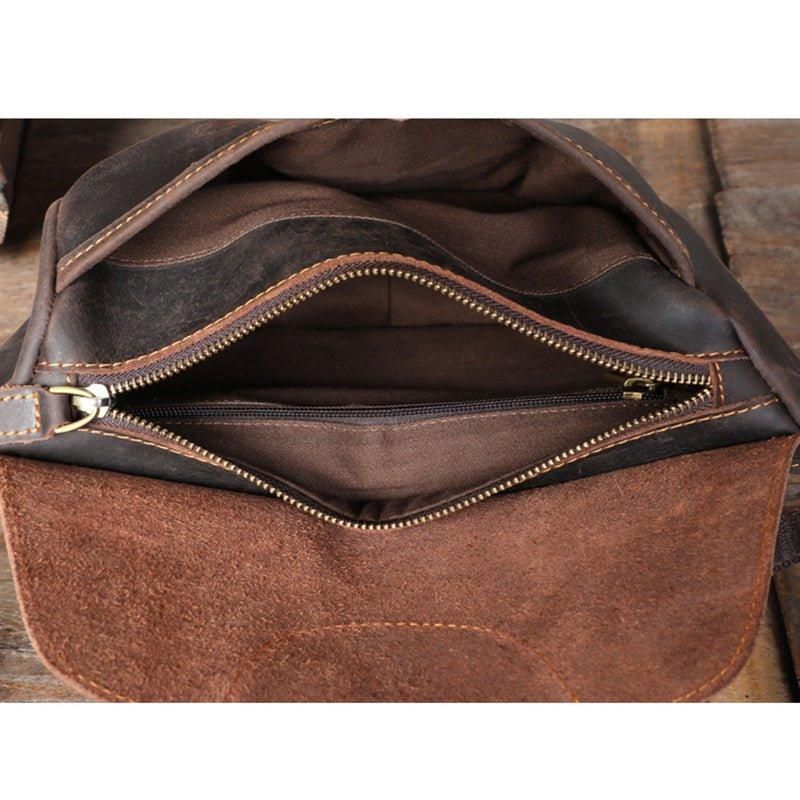 Sac Bandoulière Cuir Véritable Pour Homme