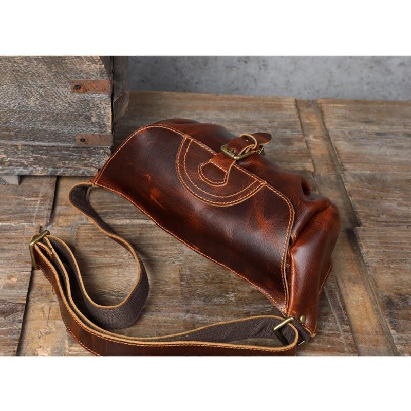 Sac Bandoulière Cuir Véritable Pour Homme