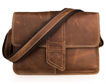 Sac À Bandoulière Cuir Vintage Pour Hommes