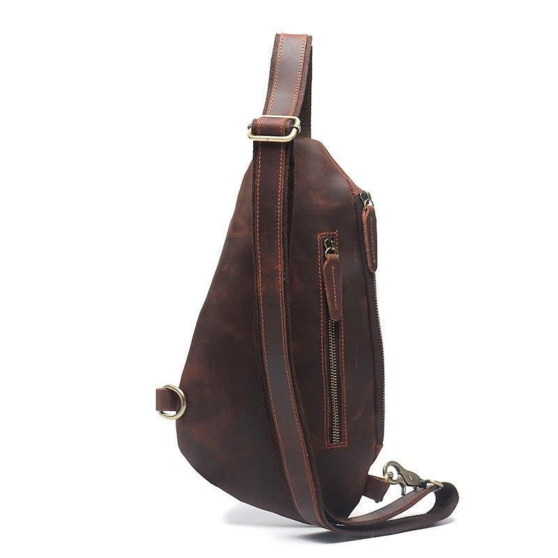 Sac À Bandoulière Extérieur Cuir Véritable Pour Hommes