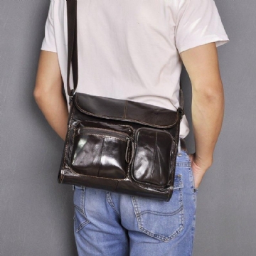 Sac À Bandoulière Messager Cuir Pour Hommes