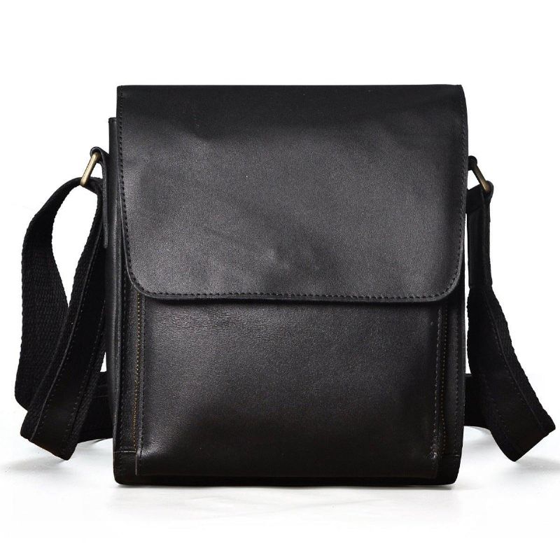 Sac À Bandoulière Messager Cuir Véritable Pour Hommes