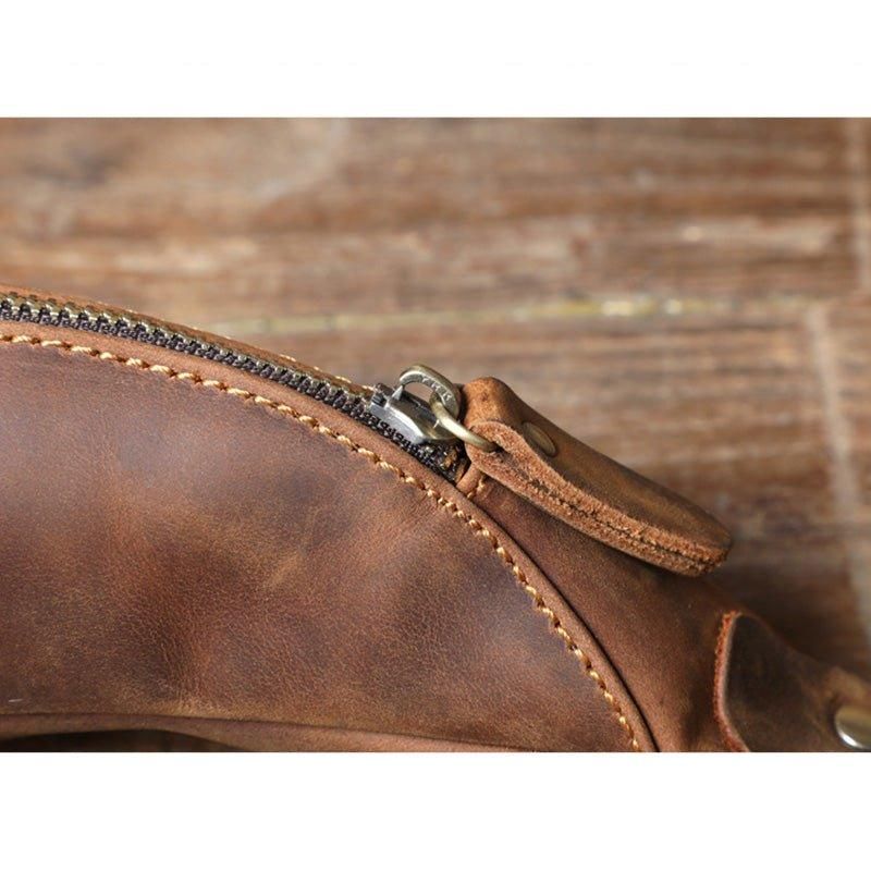 Sac À Bandoulière Simple Cuir Vachette Pour Hommes