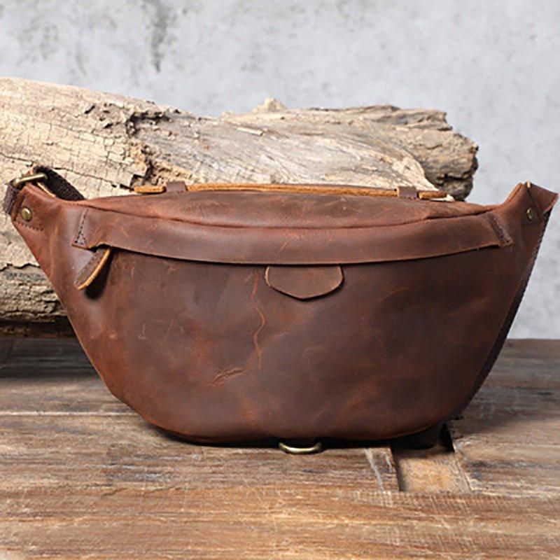 Sac À Bandoulière Vintage Cuir Vache