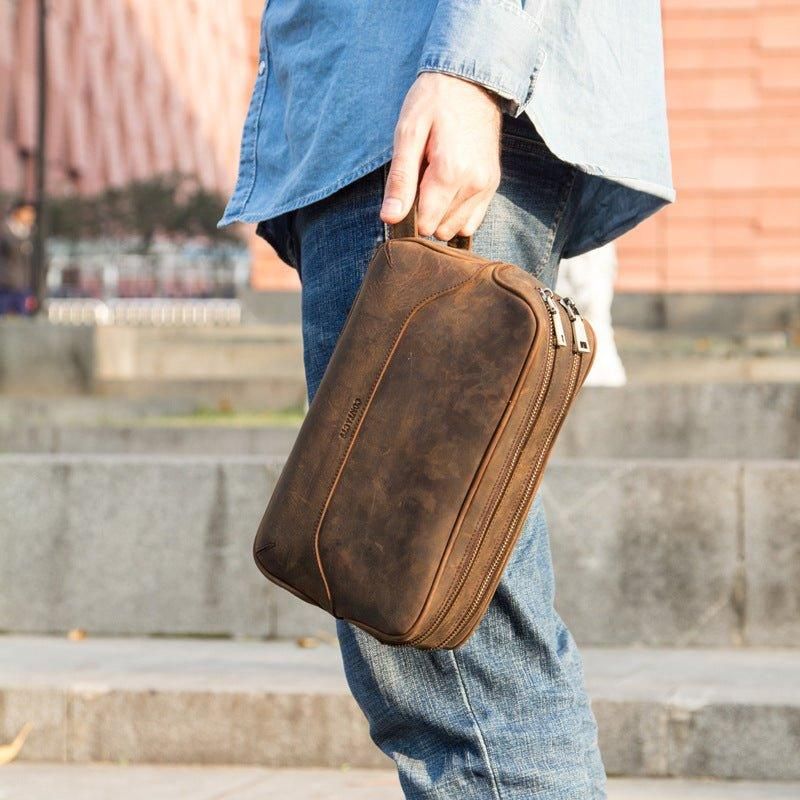 Sac Dopp Kit Cuir Pour Hommes