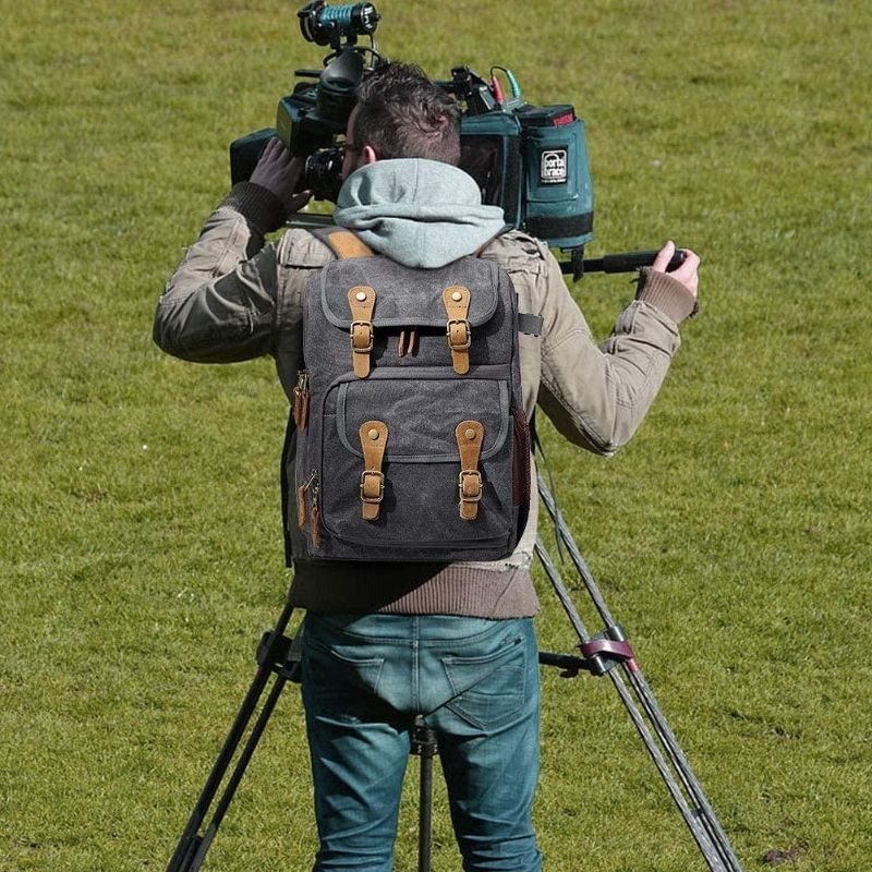 Sac À Dos Pour Appareil Photo Toile Cirée Imperméable