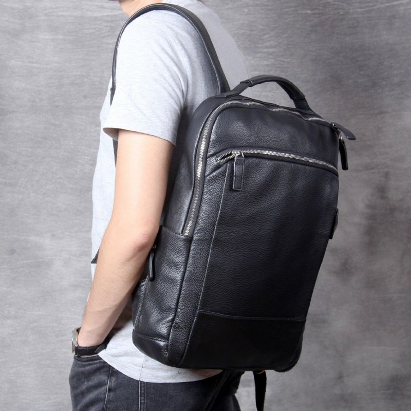 Sac À Dos Cuir Pour Hommes Vintage Ordinateur Portable