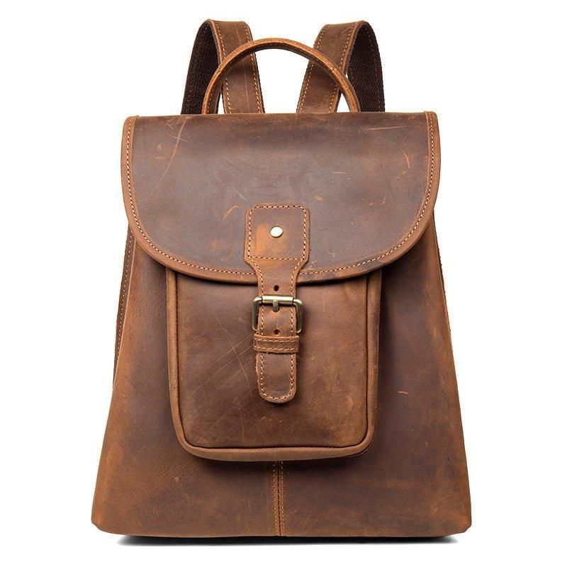 Sac À Dos Cuir Marron Pour Femme