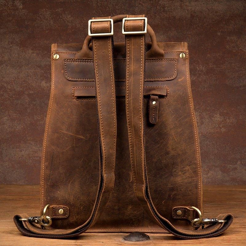 Sac À Dos Cuir Marron Pour Femme