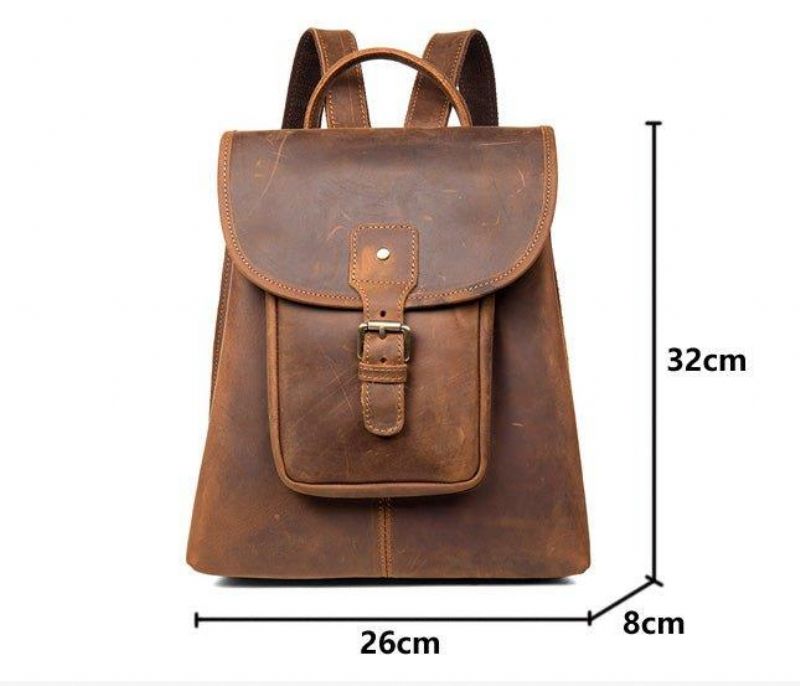 Sac À Dos Cuir Marron Pour Femme