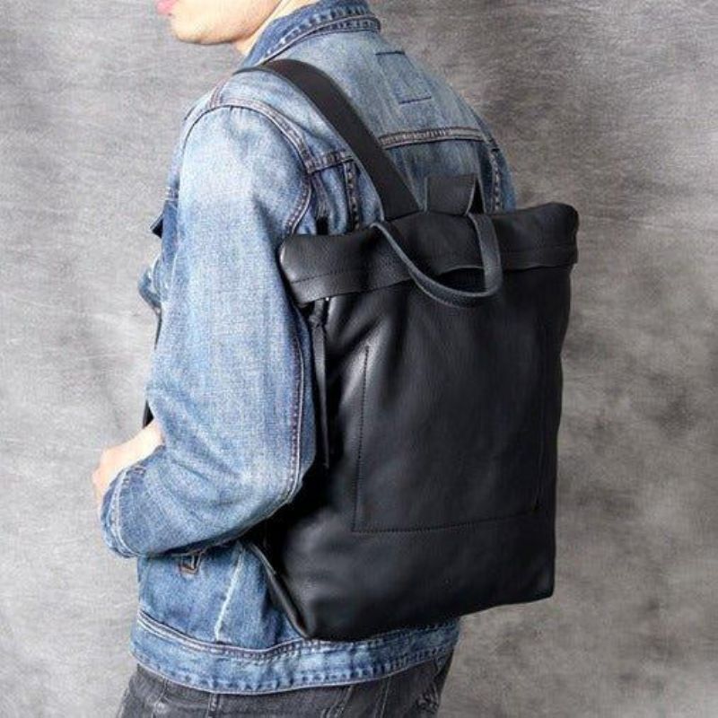 Sac À Dos Cuir Minimaliste Pour Hommes