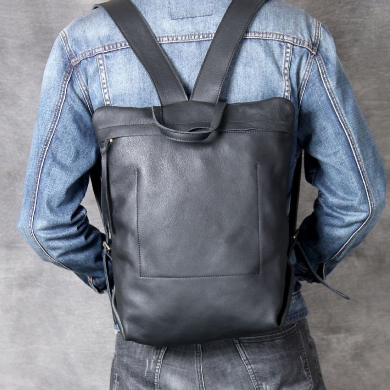 Sac À Dos Cuir Minimaliste Pour Hommes