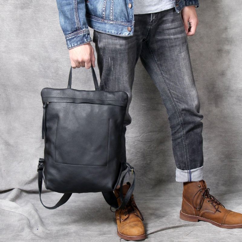 Sac À Dos Cuir Minimaliste Pour Hommes