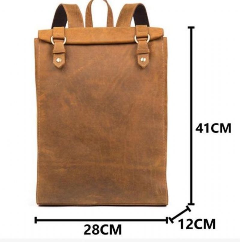 Sac À Dos Cuir Pour Ordinateur Portable Hommes