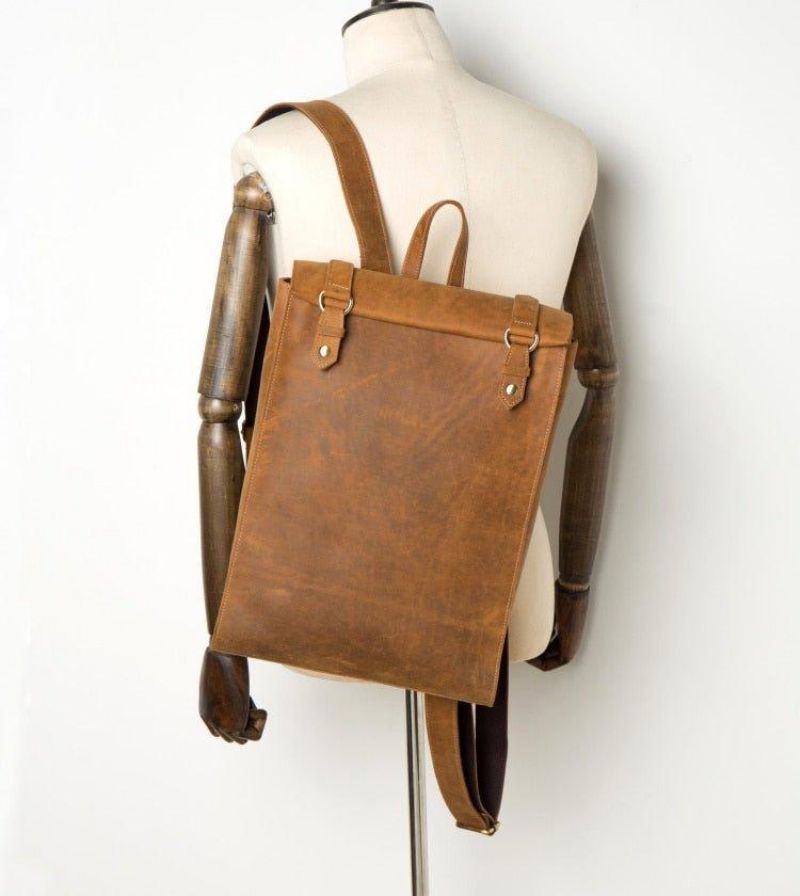 Sac À Dos Cuir Pour Ordinateur Portable Hommes