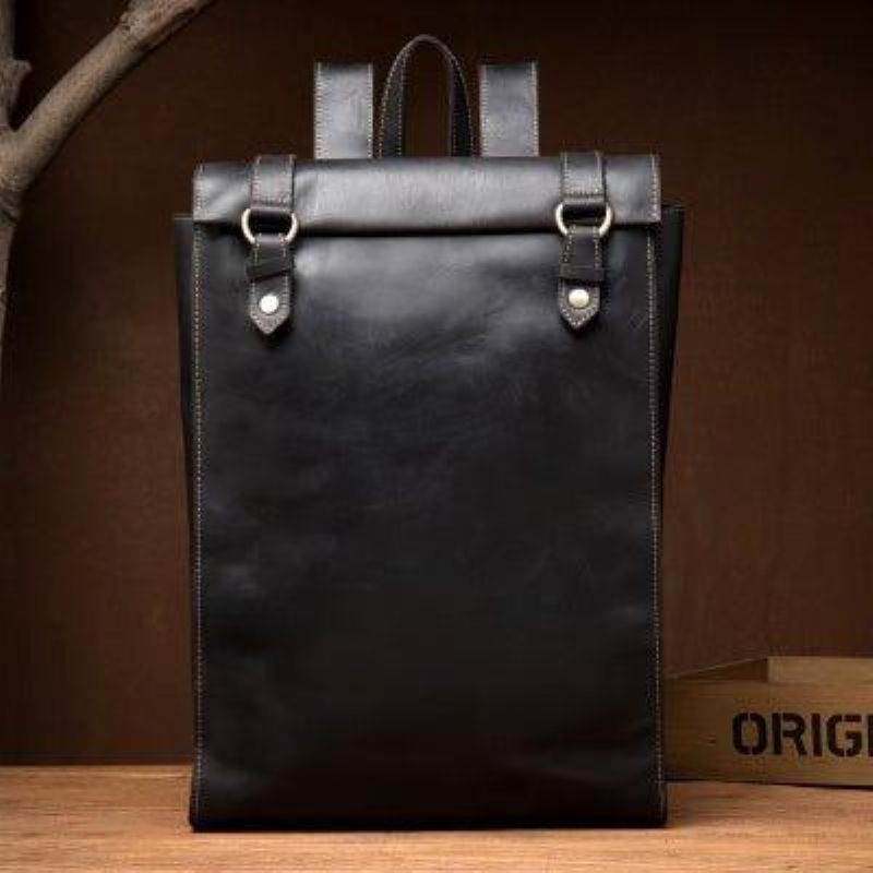 Sac À Dos Cuir Pour Ordinateur Portable Hommes