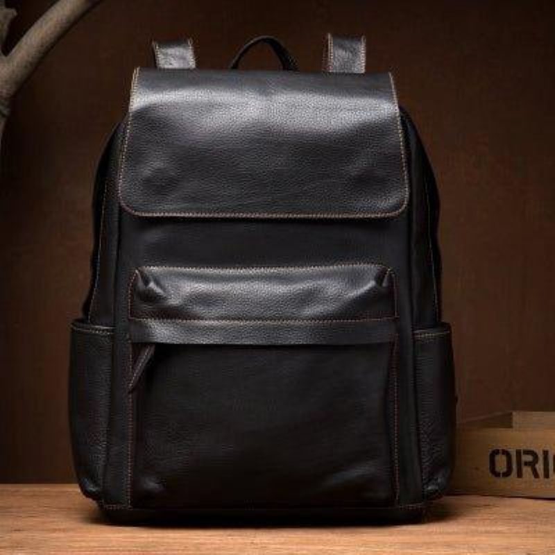 Sac À Dos Cuir Vintage Pour Hommes Le Travail