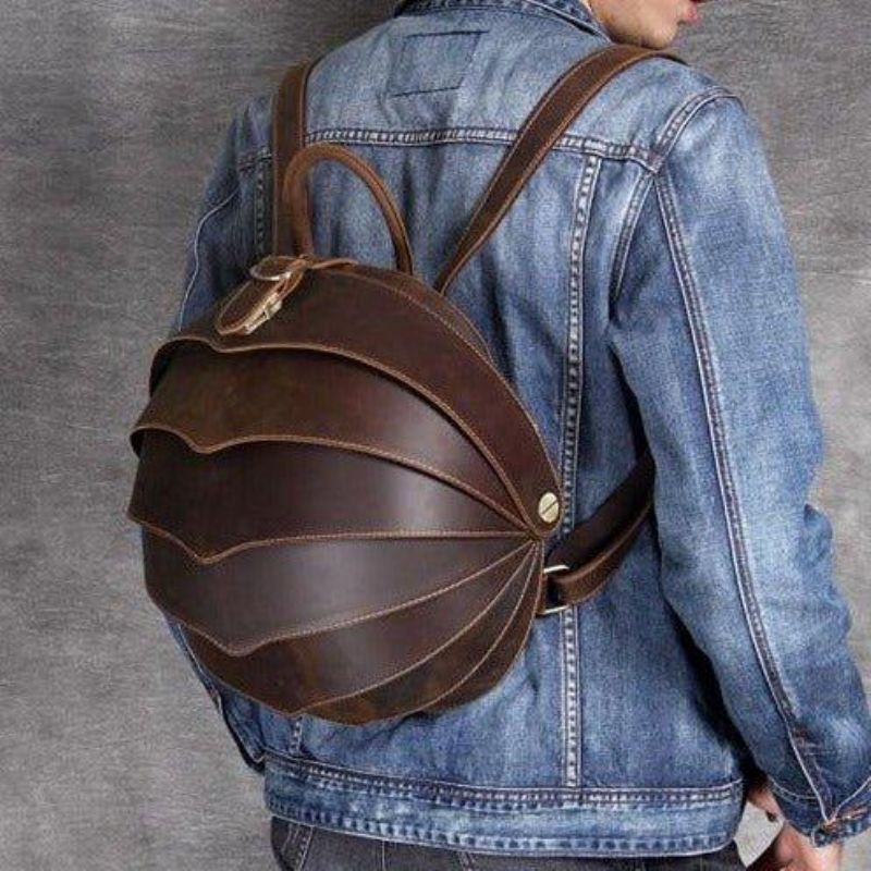 Sac À Dos Cuir Vintage Pangolin Pour Homme