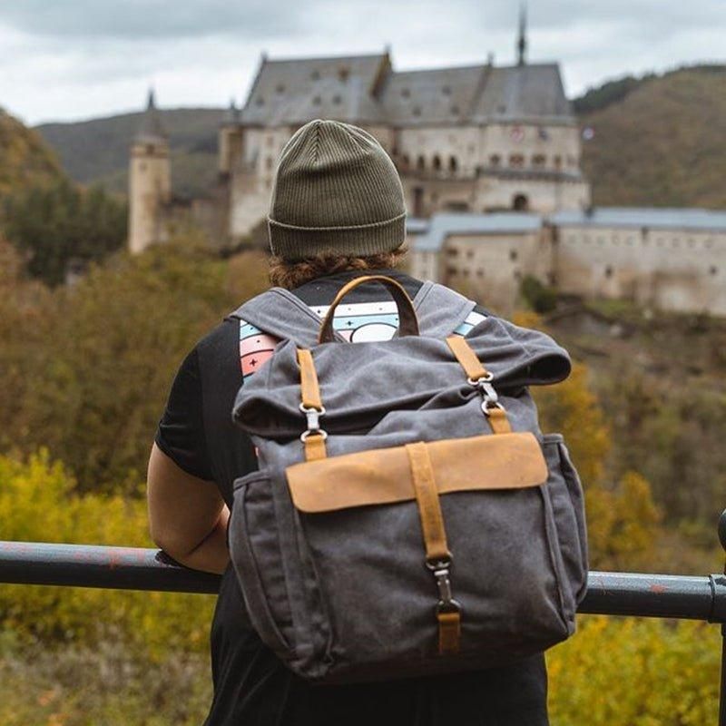 Sac À Dos D'extérieur Toile Coton Rétro