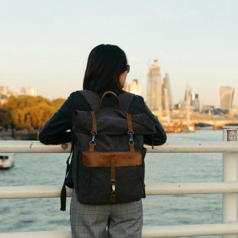 Sac À Dos D'extérieur Toile Coton Rétro