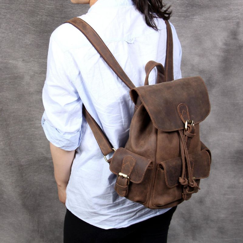 Sac À Dos Femme Cuir Marron