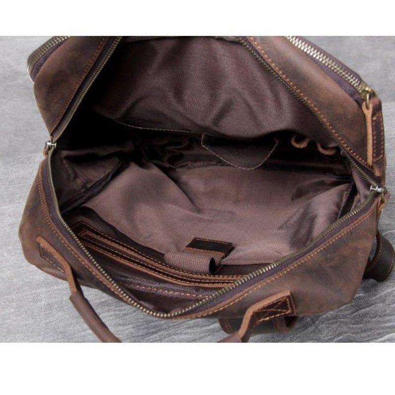 Sac À Dos Pour Ordinateur Portable Cuir Hommes Les Affaires