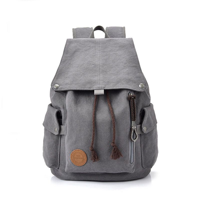 Sac À Dos Scolaire Toile Coton Pour Ordinateur Portable