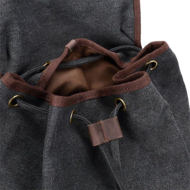 Sac À Dos Toile Décontracté Pour Hommes Camping Vintage