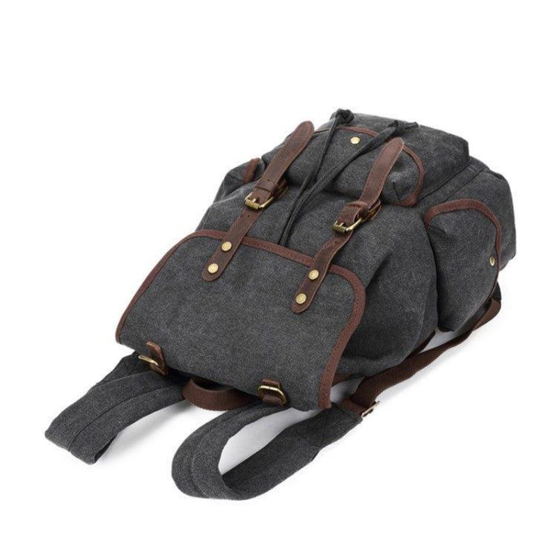 Sac À Dos Toile Décontracté Pour Hommes Camping Vintage