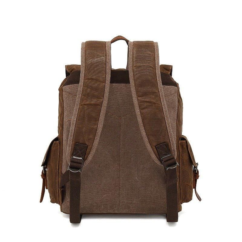 Sac À Dos Toile Pour Hommes Vintage L'école Voyage