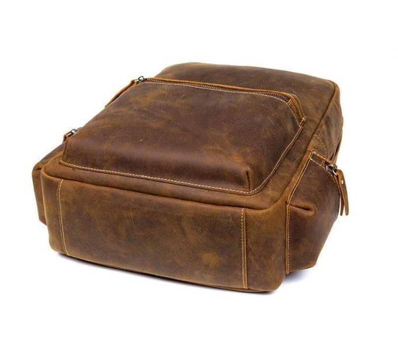 Sac À Dos Vintage Cuir Véritable Pour Homme