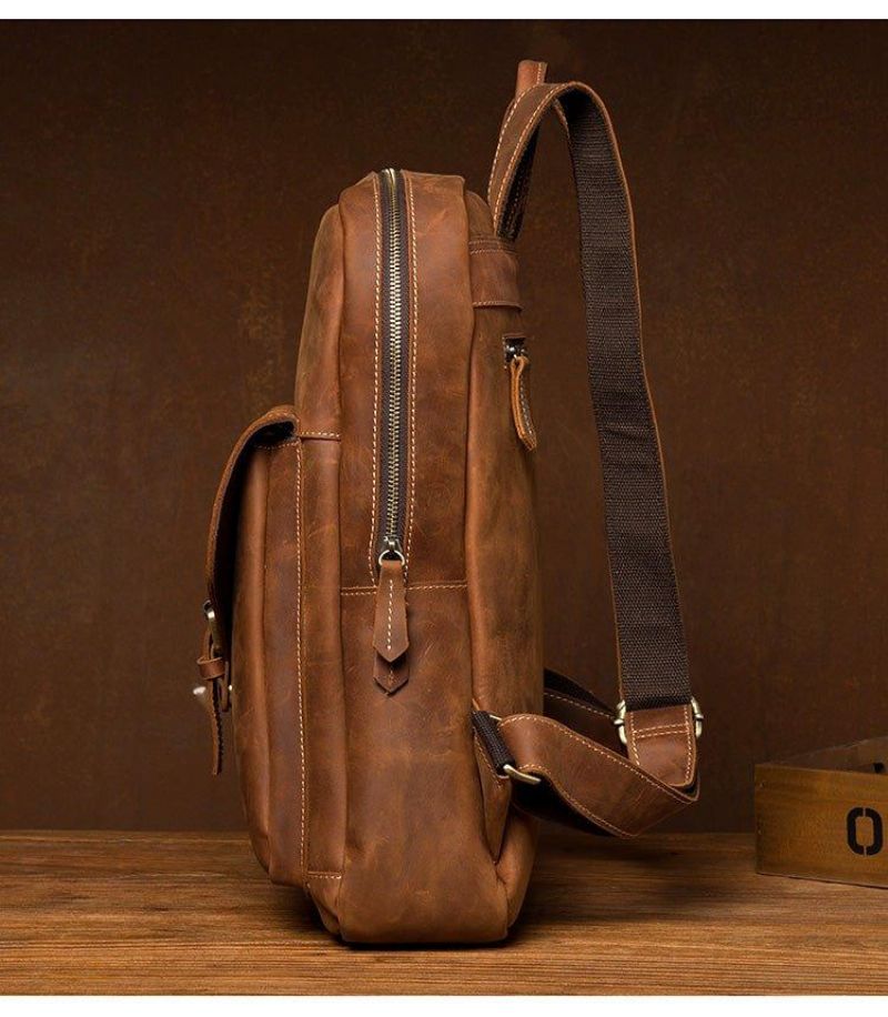 Sac À Dos Vintage Pour Ordinateur Portable Homme 15.6 Pouces