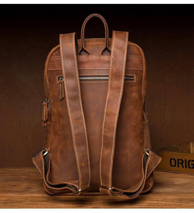 Sac À Dos Vintage Pour Ordinateur Portable Homme 15.6 Pouces