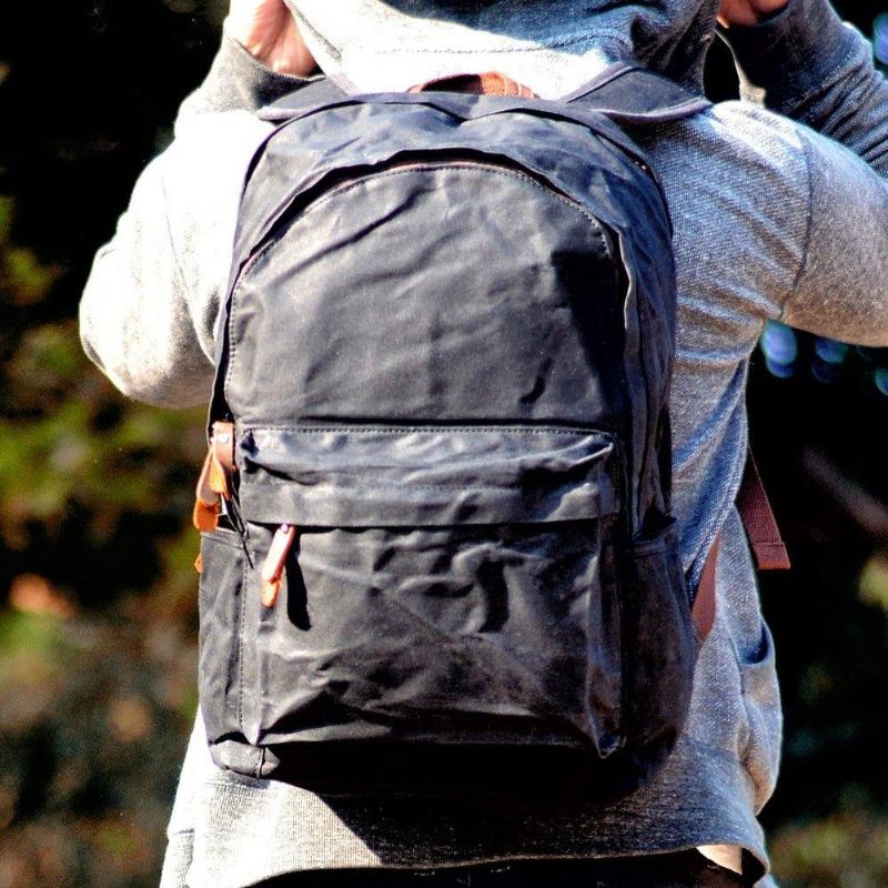 Sac À Dos Vintage Toile Cirée Pour Hommes