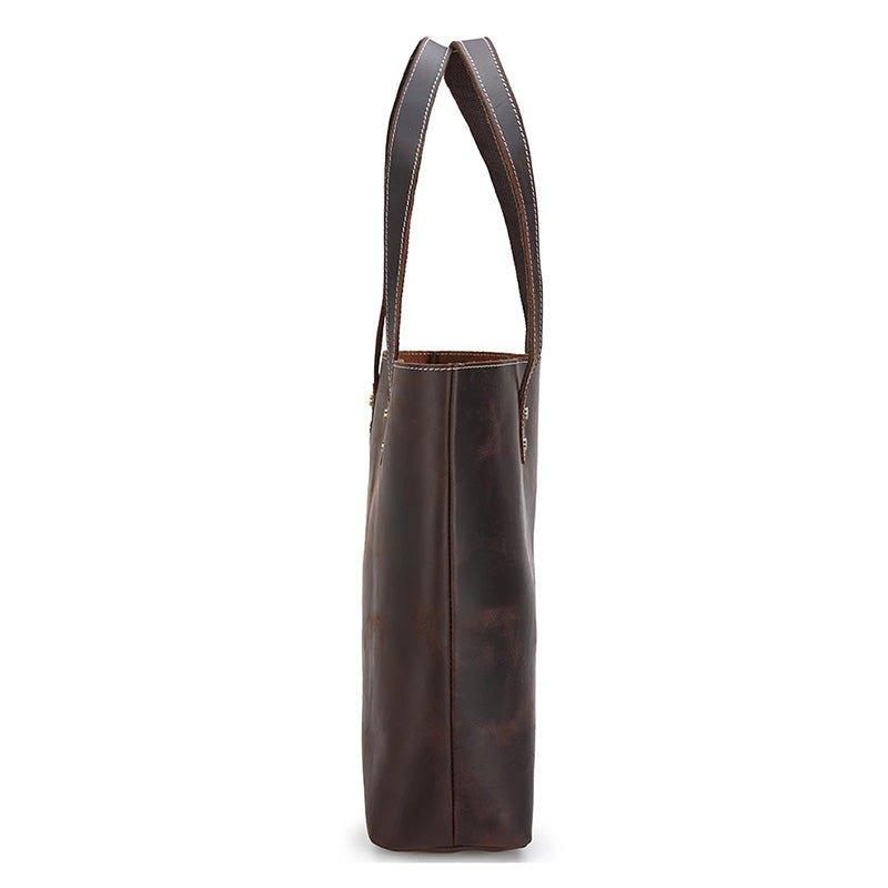 Sac Fourre-tout Cuir Marron Pour Femme