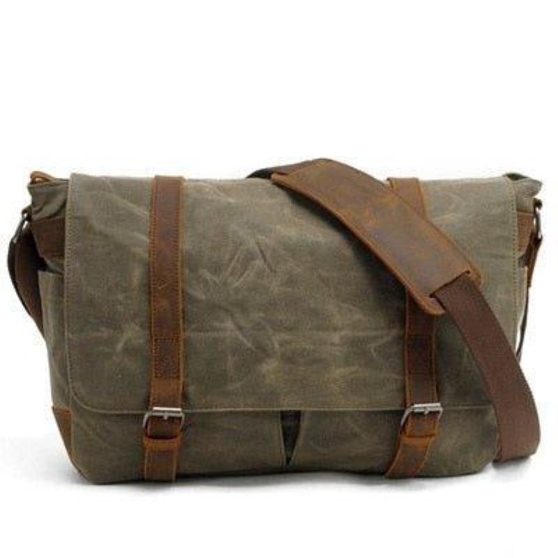 Sac Messager Pour Appareil Photo Vintage Toile Et Cuir